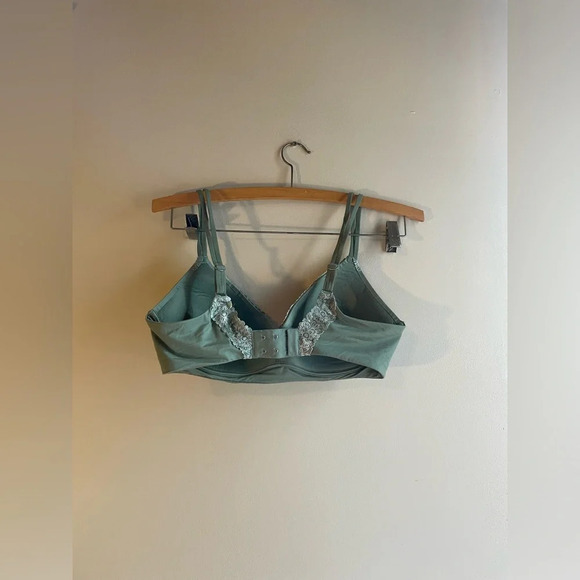 Aerie Sage Green Lacey Padded Bra with No Underwire - Picture 4 of 4